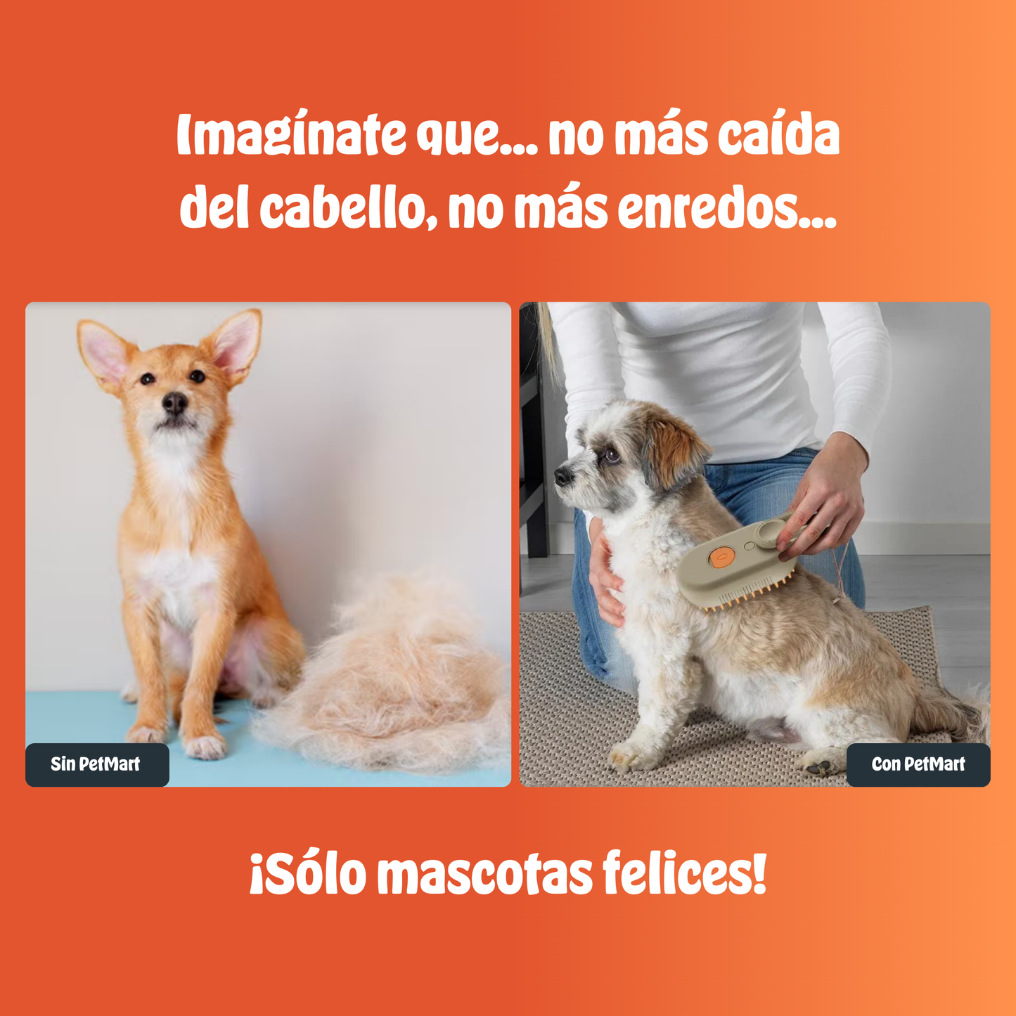 PetGlide™ | Cepilla sin esfuerzo, limpia sin estrés