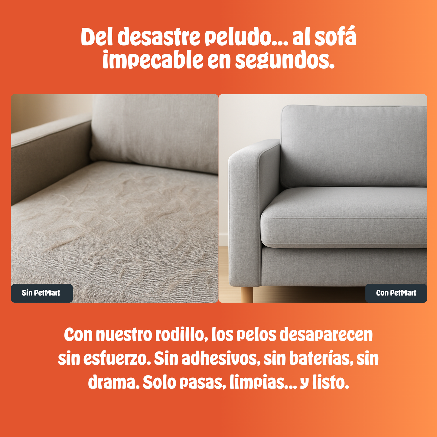 FurSweep™ | Rodillo Reutilizable para Eliminar Pelo de Mascotas