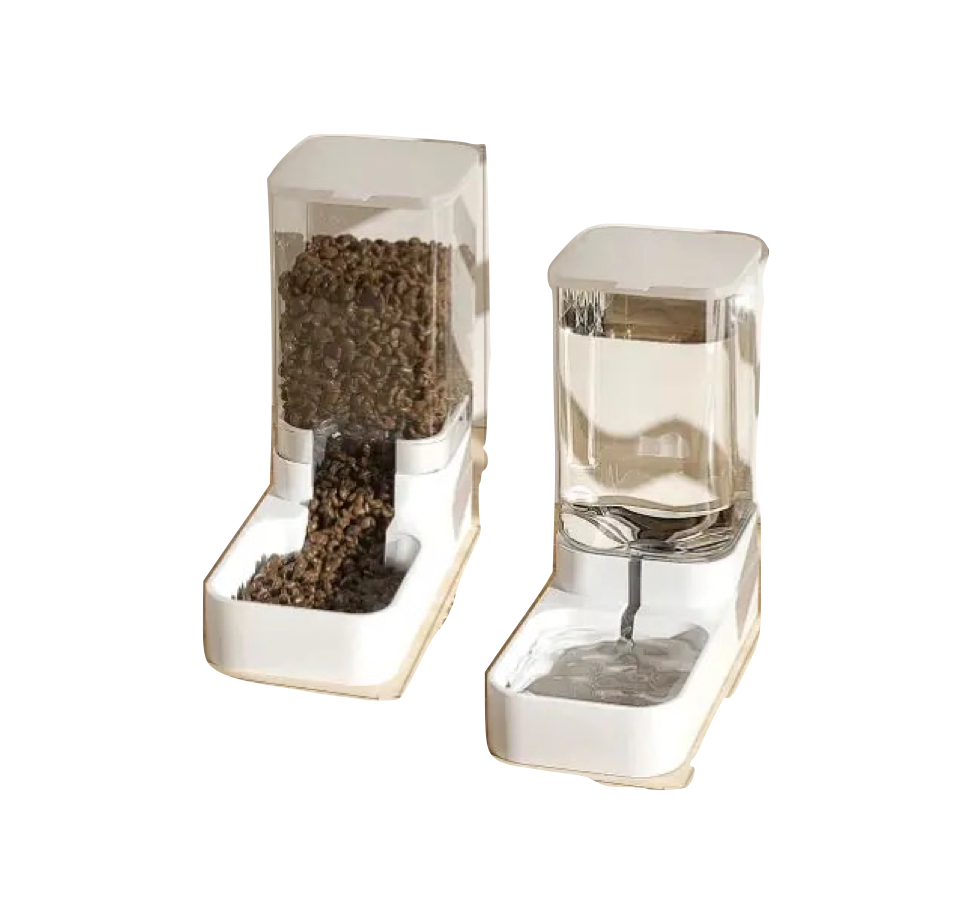 ClearFlow™ | Dispensador Transparente de Gran Capacidad para Alimento y Agua