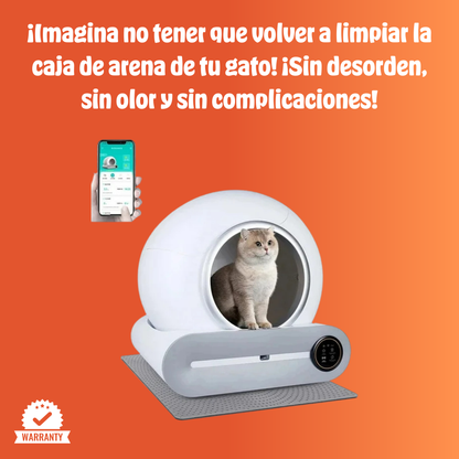 PurrClean™ | Caja de Arena Autolimpiante Para un Hogar sin Olores