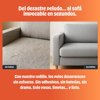FurSweep™ | Rodillo Reutilizable para Eliminar Pelo de Mascotas