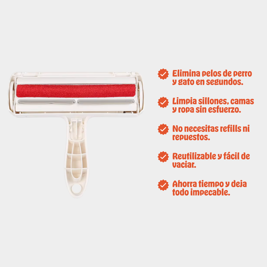 FurSweep™ | Rodillo Reutilizable para Eliminar Pelo de Mascotas