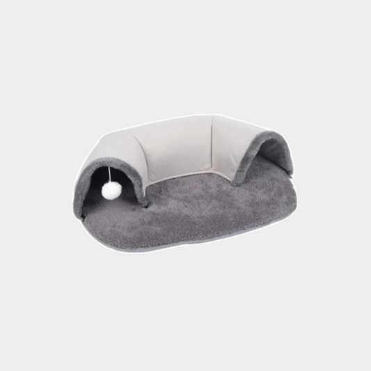 PurrCave™ | Túnel Acogedor y Suave para Gatos